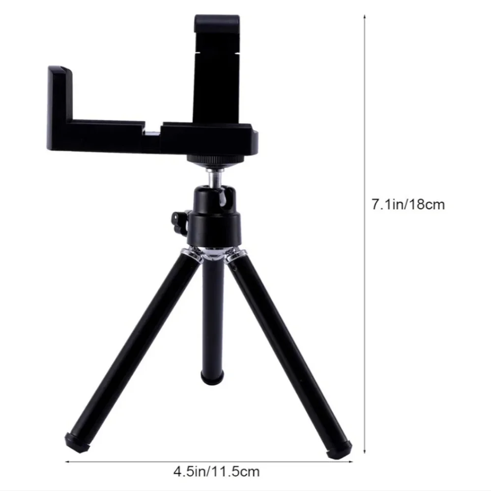 Phone Tripod Stand Camera Tripod 3 Position Compact Mobile Phone Holder for Live